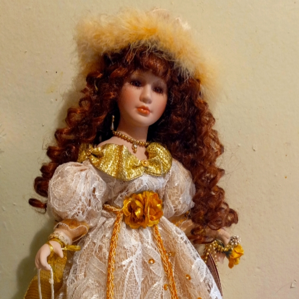 Magnificent Hand painted porcelain dolls .